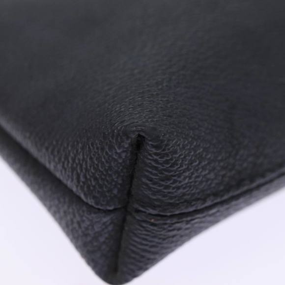 BURBERRY Nova Check Pouch PVC Leather Gray Auth bs14711 - Picture 9 of 16